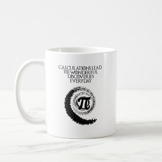 Calculations Lead Wonderful Discoveries Math Coffee Mug (Left)