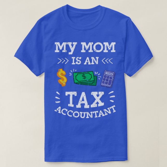 Calculator Accounts Paypable Tax Accountant Bookee T-Shirt (Design Front)
