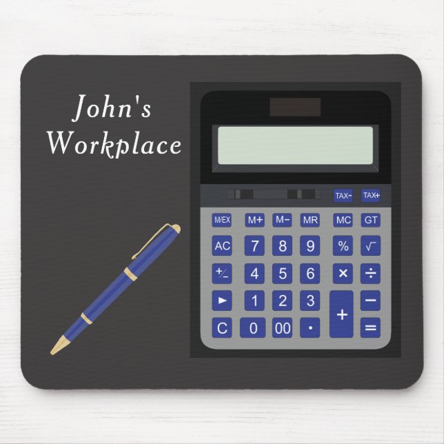 Calculator and Pen Mouse Pad (Front)