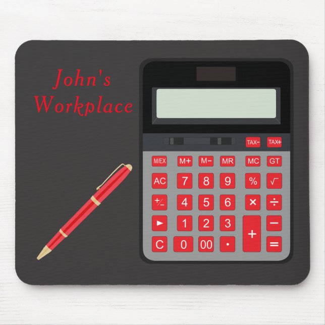 Calculator and Pen Mouse Pad (Front)