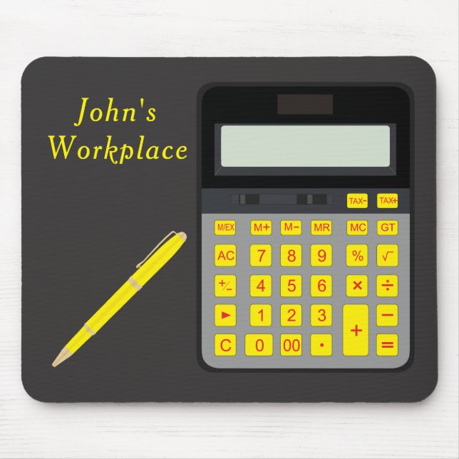 Calculator and Pen Mouse Pad (Front)