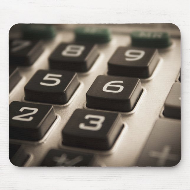 "Calculator Close-Up" Mouse Mat (Front)