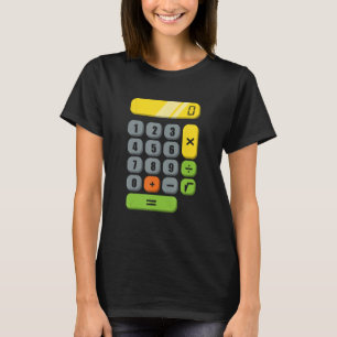 Calculator Costume Halloween Easy Cosplay Math Gee T-Shirt