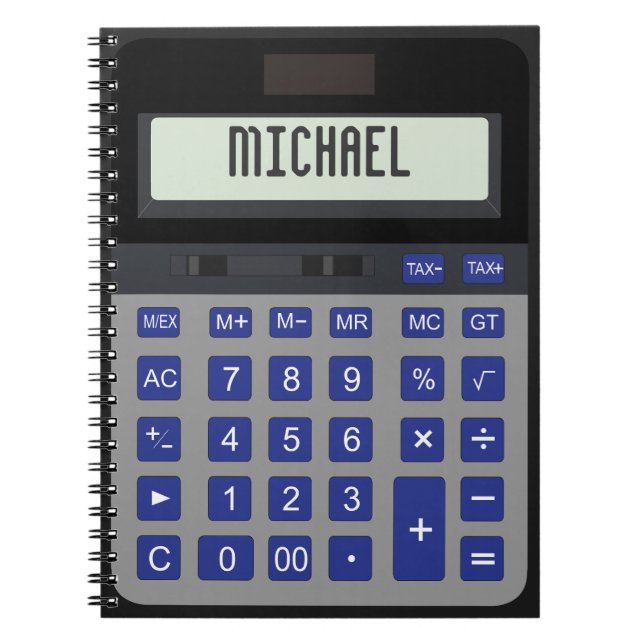 Calculator graphic notebook (Front)