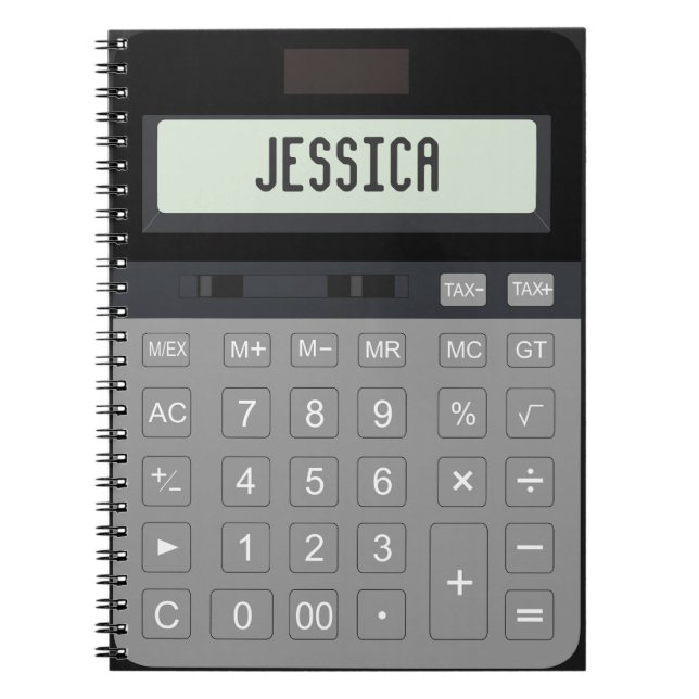 Calculator graphic notebook (Front)
