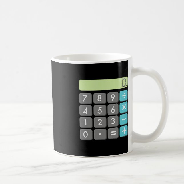 Calculator Halloween Costume  Math Geek Cool Scary Coffee Mug (Right)