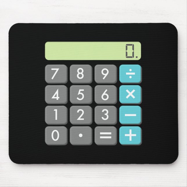 Calculator Halloween Costume  Math Geek Cool Scary Mouse Mat (Front)
