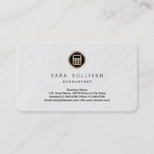 Calculator Icon Accountant Premium BusinessCard Business Card