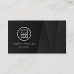 Calculator Icon Accoutant Bookkeeping Finance Business Card