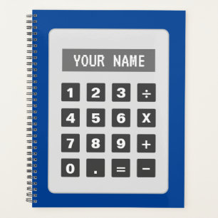 Calculator illustration custom agenda planner 
