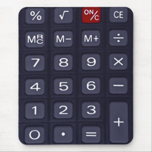 calculator mouse mat
