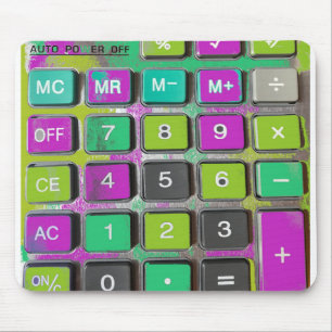 calculator mouse mat