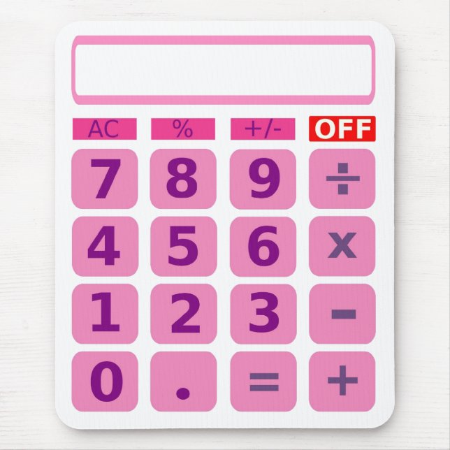 Calculator Mousepad (Front)