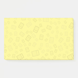 Calculator Pattern Post-it Notes