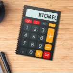 Calculator Personalized Name Notebook<br><div class="desc">Math Calculator Personalized Name</div>