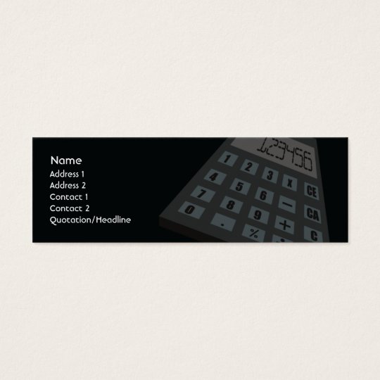 Calculator - Skinny Mini Business Card
