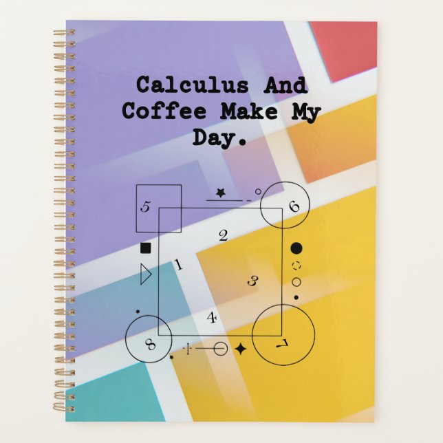 Calculus & Coffee Lover| Math Teacher Daily Ritual Planner (Front)