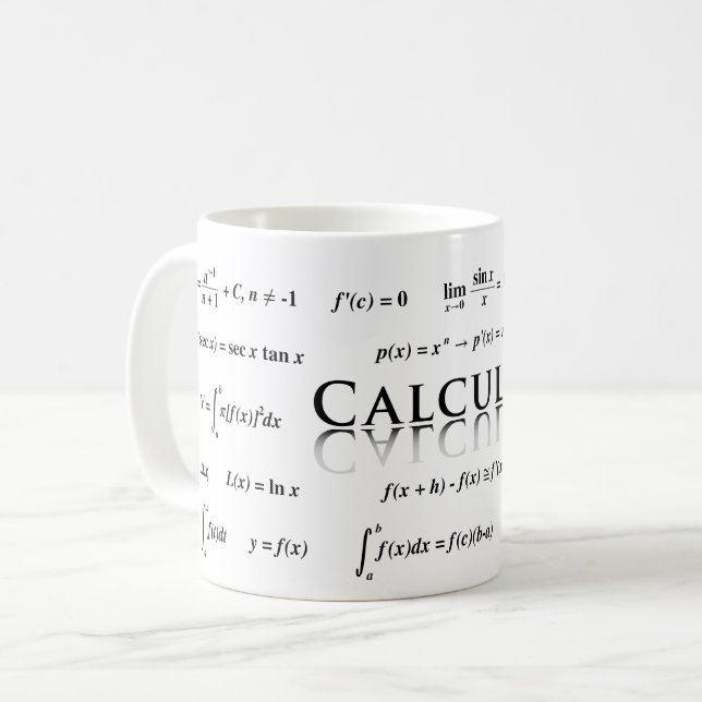 Calculus Equations Coffee Mug (Front Left)