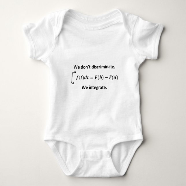 Calculus_Integration Baby Bodysuit (Front)
