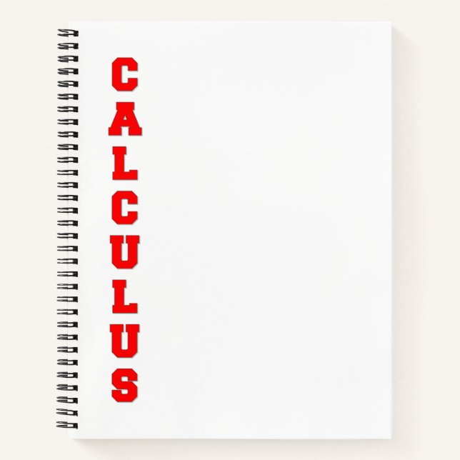 Calculus Notebook (Front)