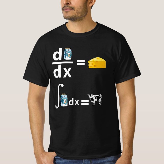 Calculus of Cheese | Funny Science Math T-Shirt (Front)