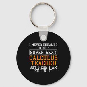 Calculus Teacher Funny Math Professor Key Ring