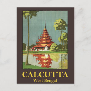 Calcutta, the Capital of West Bengal, India Postcard