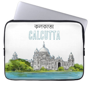 Calcutta "Victoria Memorial" Kolkata Bengali Laptop Sleeve