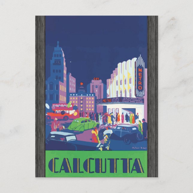 Calcutta, Vintage Postcard (Front)