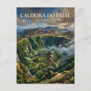 Caldeira do Faial Horta Portugal Postcard