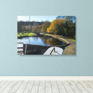 Calder and Hebble Navigation: Salterhebble Locks Canvas Print