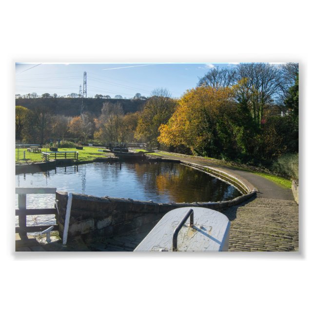 Calder and Hebble Navigation: Salterhebble Locks Photo Print (Front)