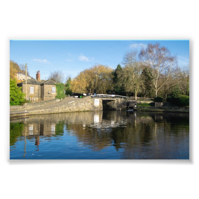 Calder and Hebble Navigation: Salterhebble Locks Photo Print (Front)