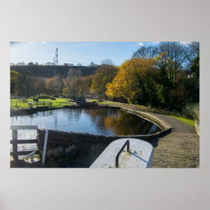 Calder and Hebble Navigation: Salterhebble Locks Poster