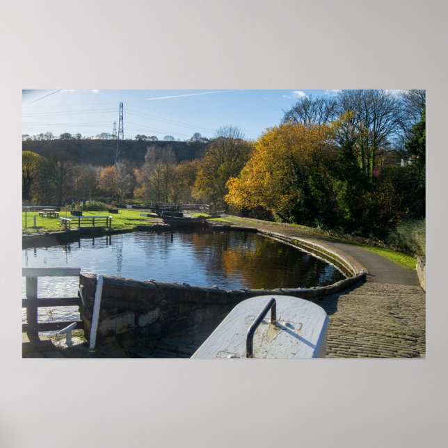 Calder and Hebble Navigation: Salterhebble Locks Poster (Front)