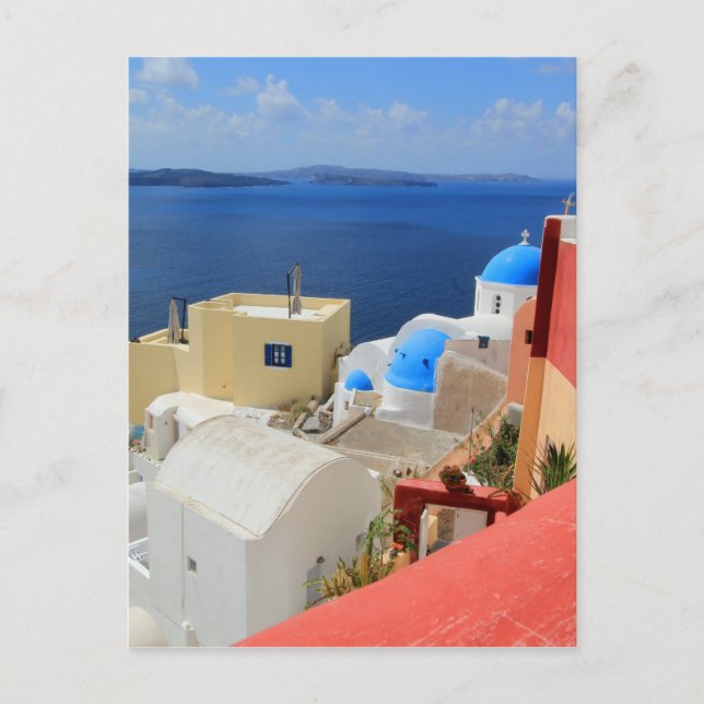 Caldera, Oia, Santorini, Greece Postcard (Front)