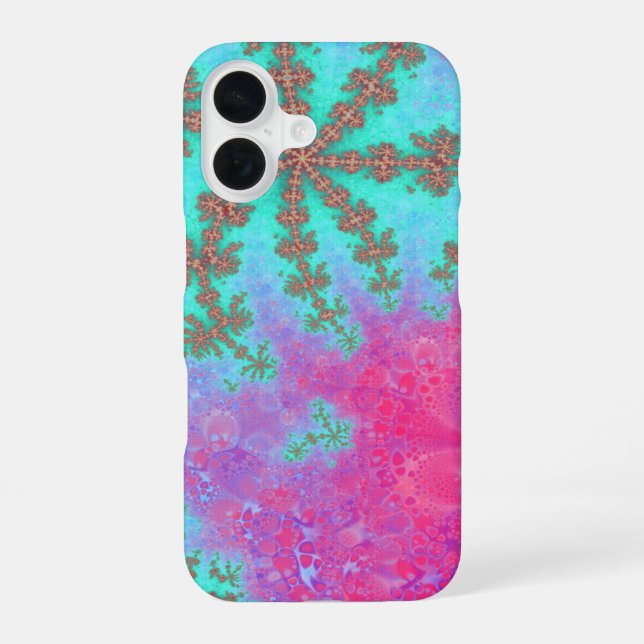 Calderia Falls Fractal iPhone 16 Case (Back)