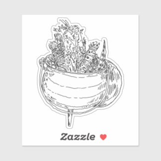 Caldron of Herbs Sticker