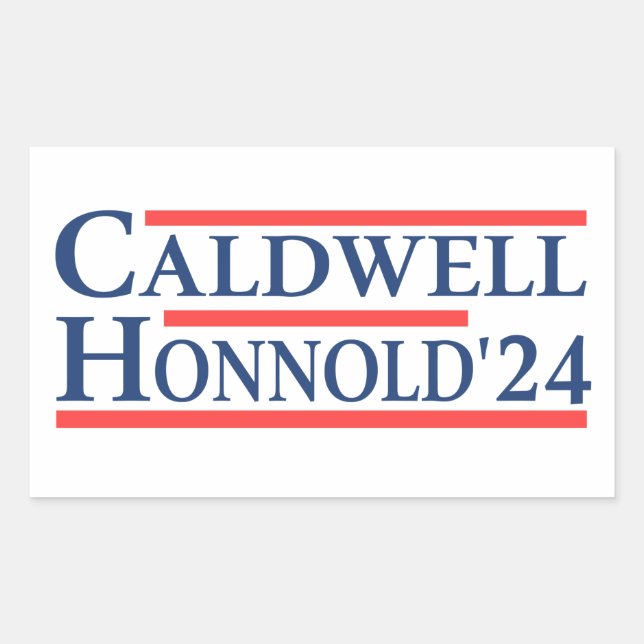 Caldwell Honnold 2024 Rectangular Sticker (Front)