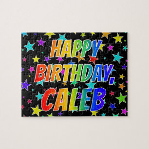 "CALEB" First Name, Fun "HAPPY BIRTHDAY" Jigsaw Puzzle