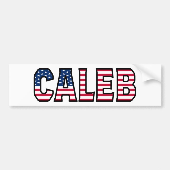 Caleb Name Vorname USA Aufkleber Sticker Auto (Front)