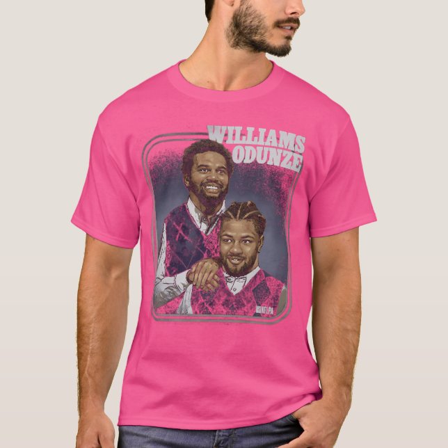 Caleb Williams  Rome Odunze  Chicago Step Brothers T-Shirt (Front)