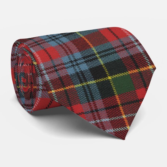 Caledonia Modern Original Scottish Tartan Tie (Rolled)