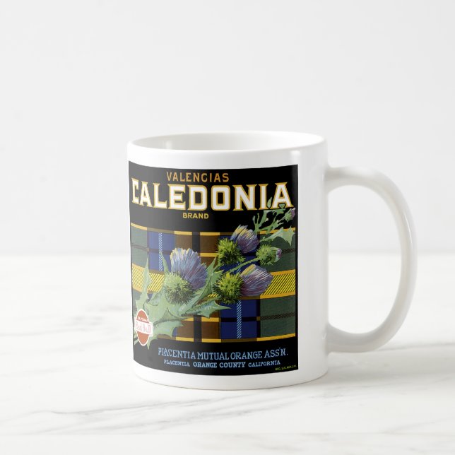 Caledonia Orange Label Coffee Mug (Right)