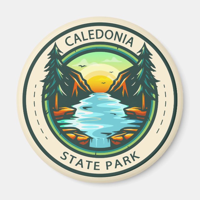 Caledonia State Park Pennsylvania Badge Magnet (Front)