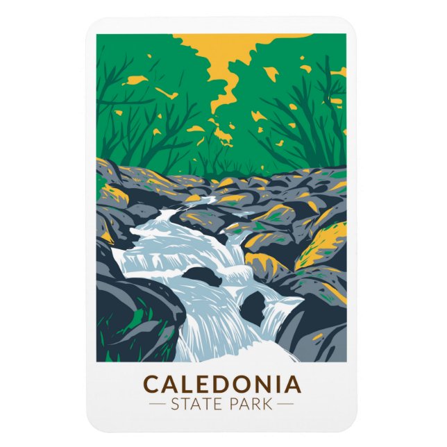 Caledonia State Park Pennsylvania Vintage Magnet (Vertical)
