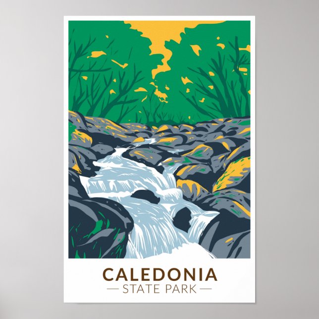 Caledonia State Park Pennsylvania Vintage Poster (Front)