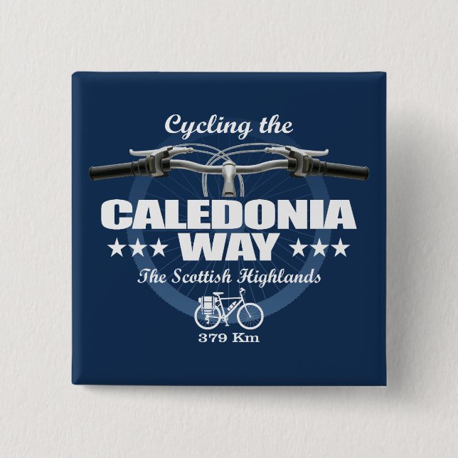 Caledonia Way (H2) 15 Cm Square Badge (Front)