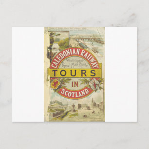 Caledonian Railway. Tours in Scotland. Postcard