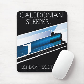 Caledonian Sleeper London Scotland travel poster Mouse Mat